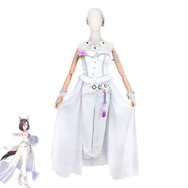 Gioco Pretty Derby Queen Air Groove Costume Cosplay Donna Abito da sposa carino Abito da festa Uniformi di carnevale di Halloween Su misura