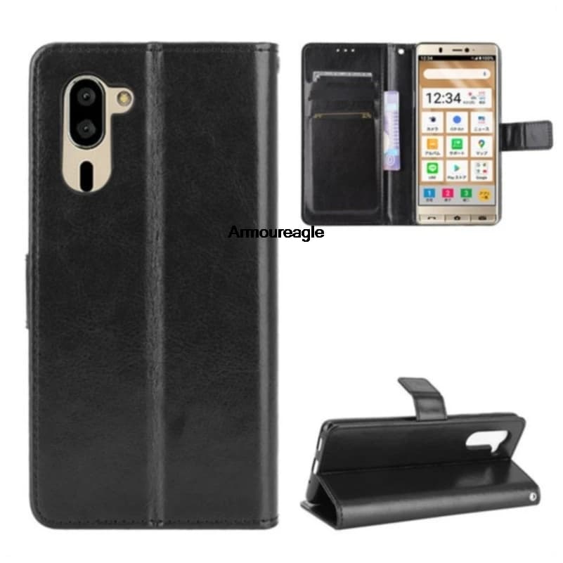 protezione per Sharp Simple Sumaho 5 custodia flip portafoglio in pelle pu con cordino custodia per Sharp Simple 5 a001sh borse per telefono coque