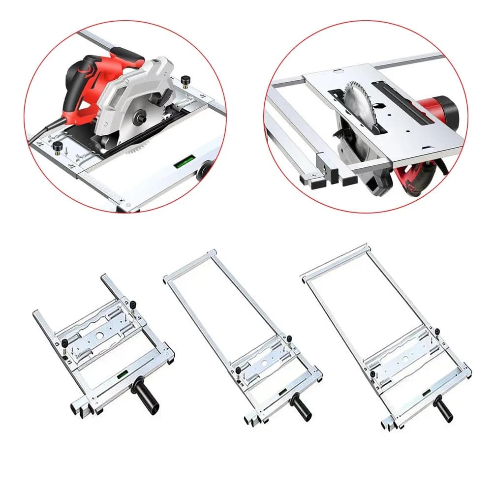 Guida di posizionamento per sega circolare elettrica da 4/5/7 pollici, supporto per taglio bordi, per fresatura e scanalatura circolare