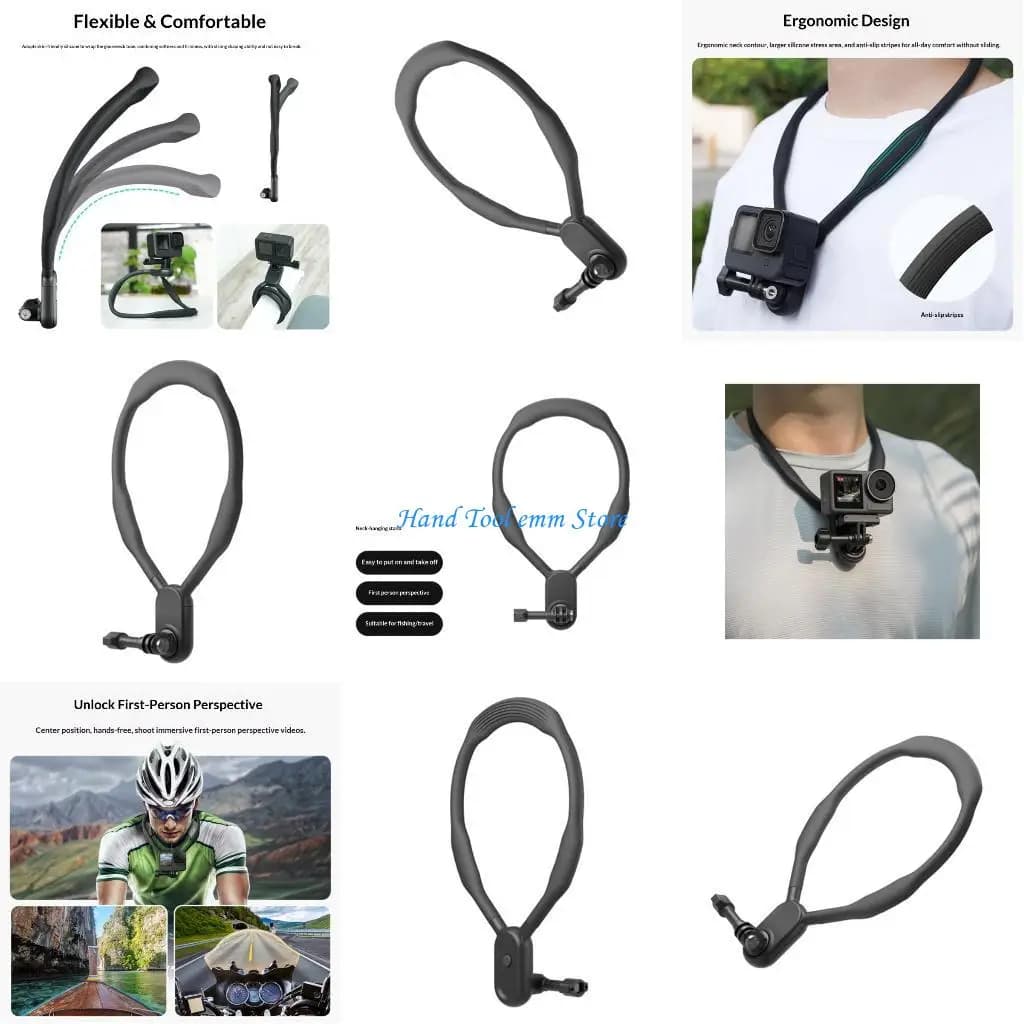 H37F adjustable neck support necklace for action shooting