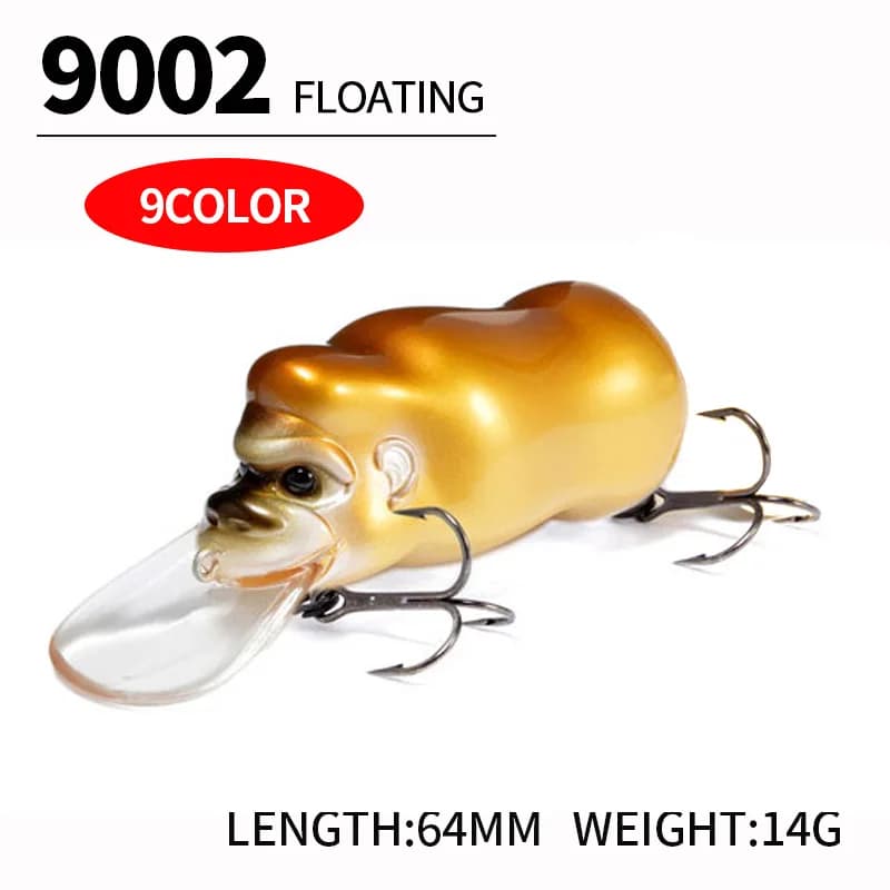 Crankbait Richiamo di Pesca 6.4 centimetri 14g Wobbler Richiamo Bionico Orangutan Galleggiante Rumore Traina Swimbait Jerkbait Esca Dura Artificiale