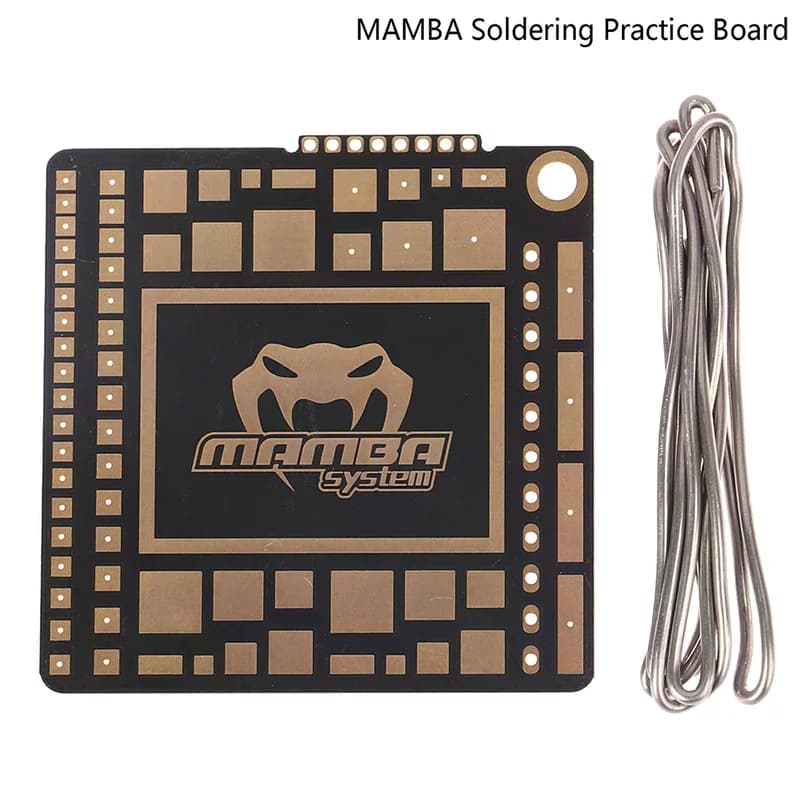 DIATONE MAMBA Soldering Practice Board 49x49x1.6mm FPV Drone DIY Welding Training Board for Beginners Improve Soldering Skills