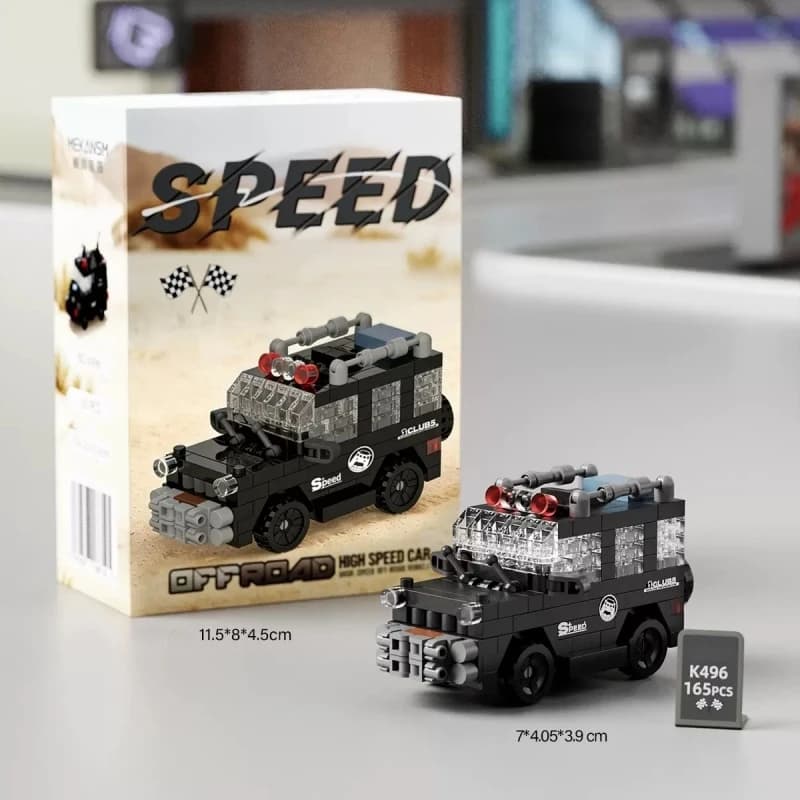 Off-road Vehicle Building Blocks DIY Creative Assembly Model Decorative Item Birthday Gift Children's Educational Toy