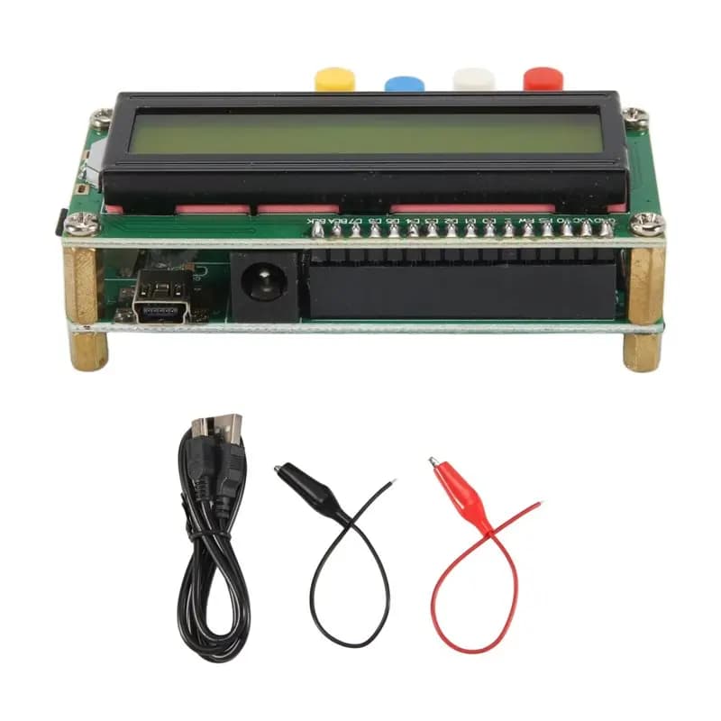 Digital Capacitor Meter Inductance Capacitance L/C Meter LCD Capacitance Meter Tester Mini USB Interface With USB Cable-A74P