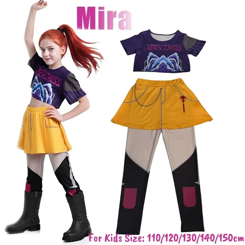 KPop Demon Hunters Rumi Mira Zoey Role Costumes for Kids Halloween Costumes
