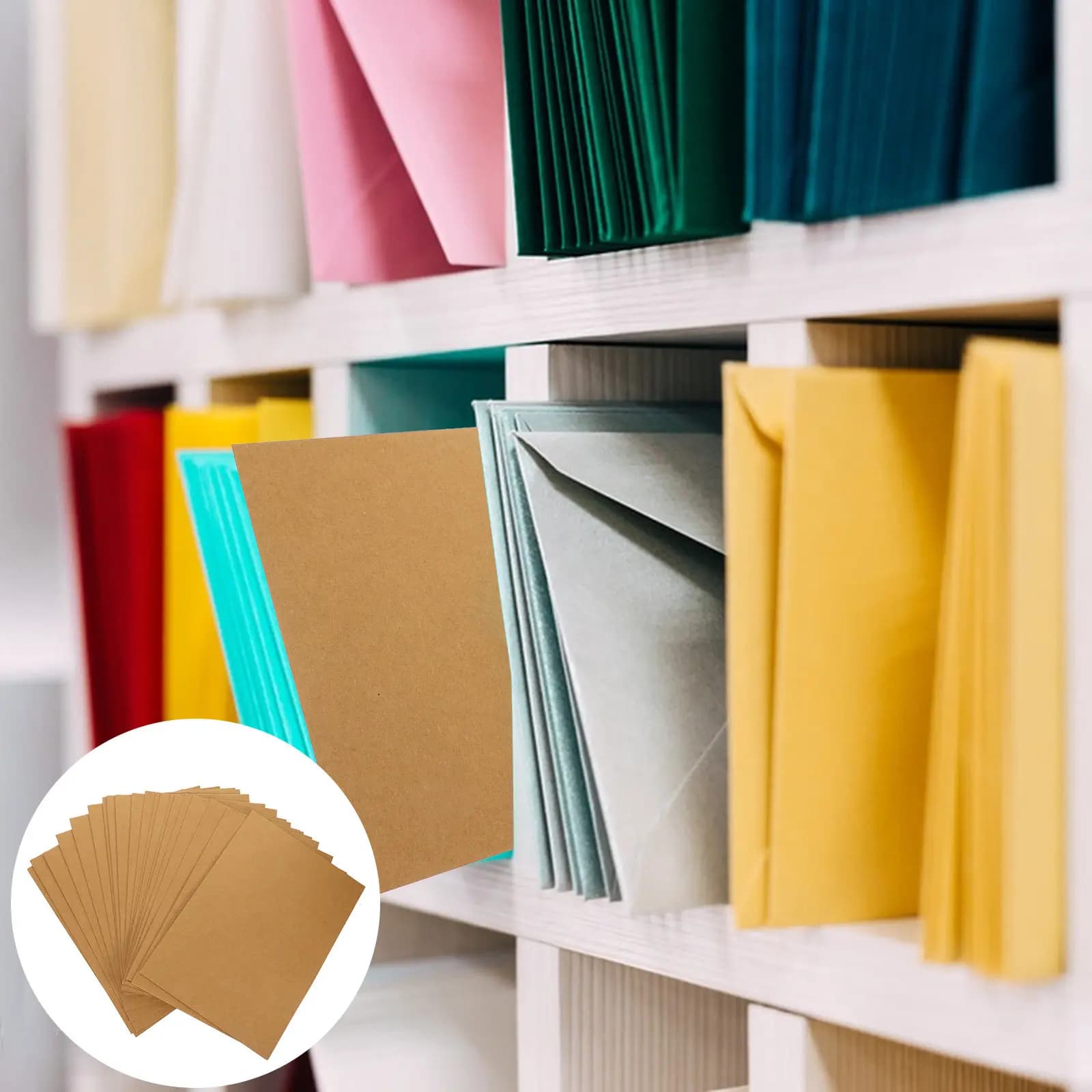 Set di 20 cartelle portadocumenti in carta kraft A4, organizzano efficacemente i documenti, risparmiano tempo per ufficio, studio, lavoro, scuola, casa