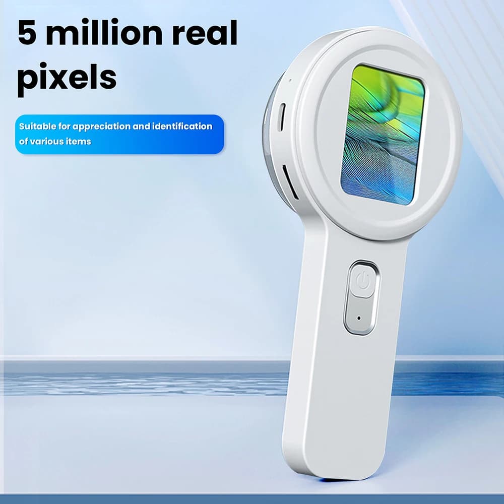 Microscopio digitale portatile ad alto ingrandimento 20X Lente d'ingrandimento per schermo ad alta definizione da 2 pollici Supporta l'espansione da 4 TB
