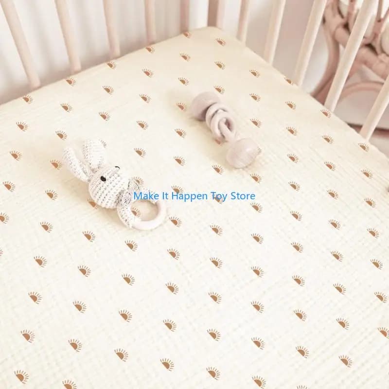 28EC cotton cot corners for large infants, breathable