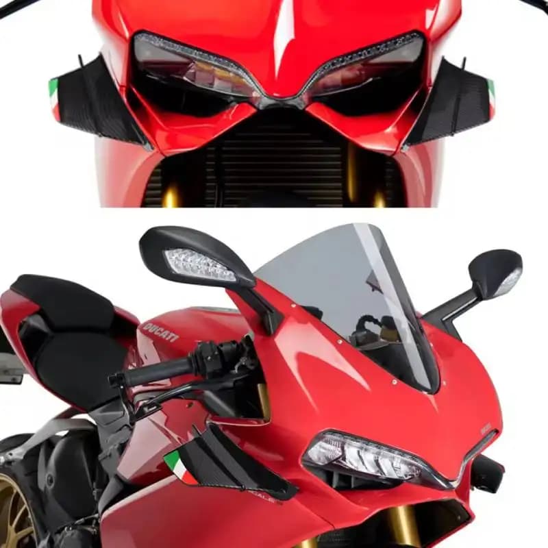 Coppia di Nuovi Spoiler Laterali Aerodinamici in Materiale ABS per Moto Kawasaki Ninja, BMW S1000RR, Modelli Yamaha GM
