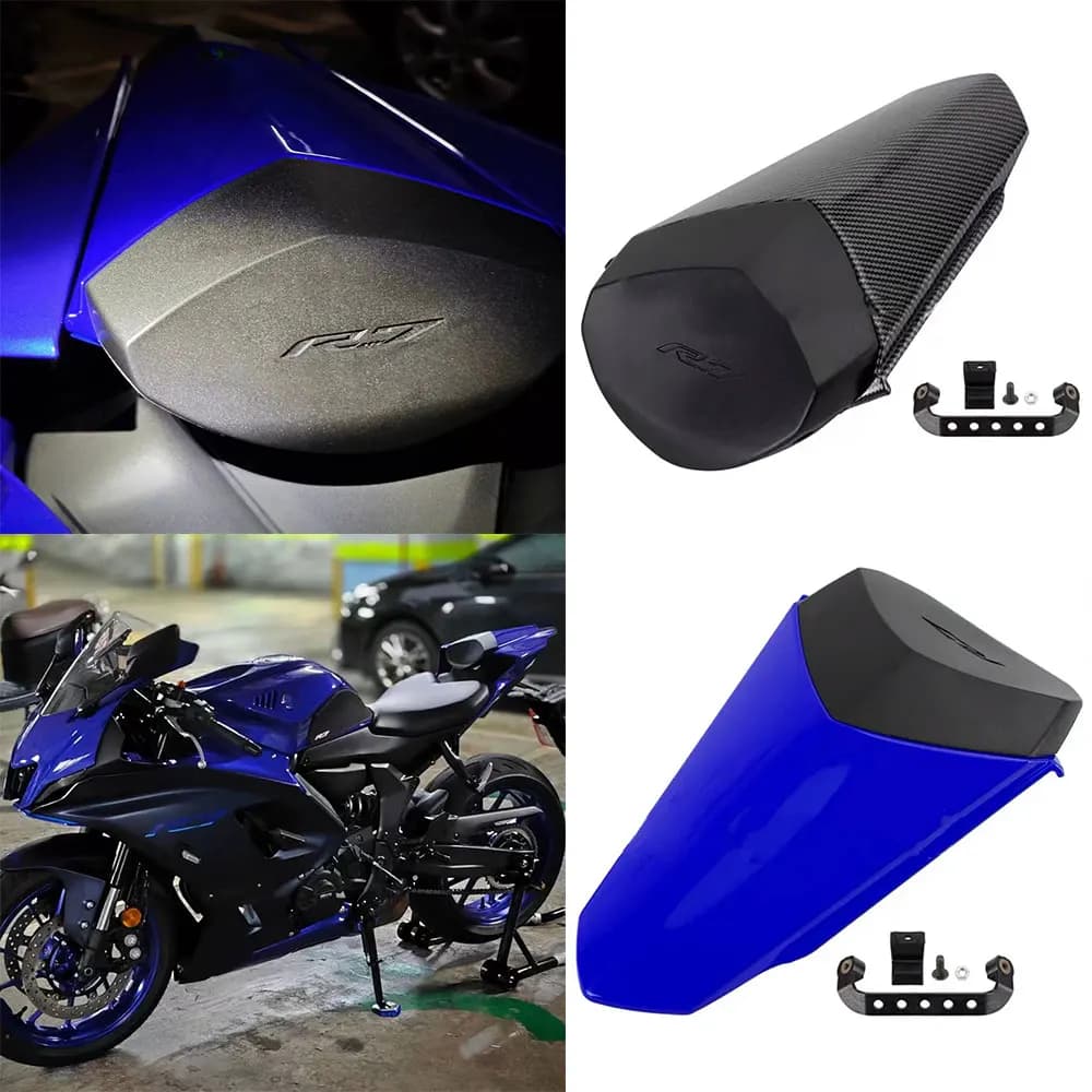 Motorcycle Rear Wing Cover For Yamaha YZF700 YZFR7 YZF-R7 2021-2026 Pillion Rear Passenger Seat Tail Cowl Cover Hump Fairing