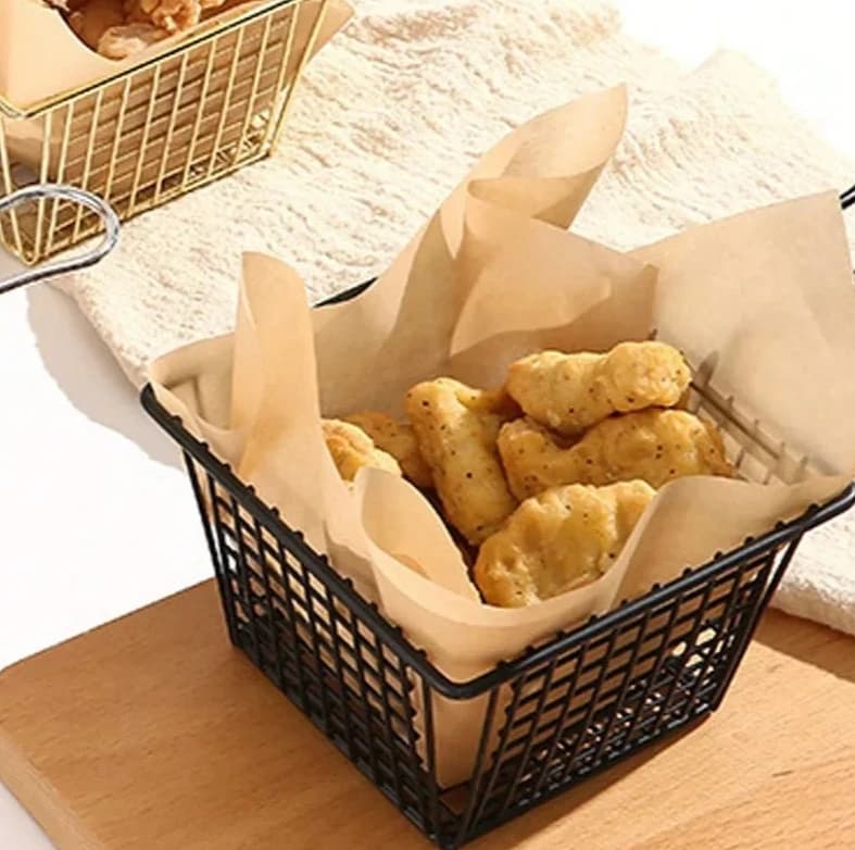 Stainless Steel French Fries Fried Chicken Frying Pan Multifunctional Creative Hollow Iron Box Home Kitchen