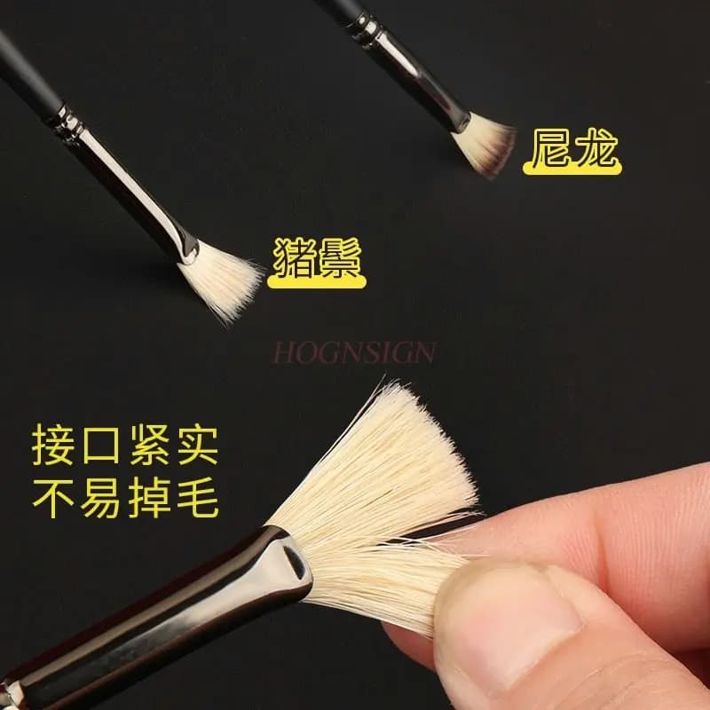 6pcs Water powder pen set, art student specific color acrylic brush, professional pigment pen, fan-shaped pen