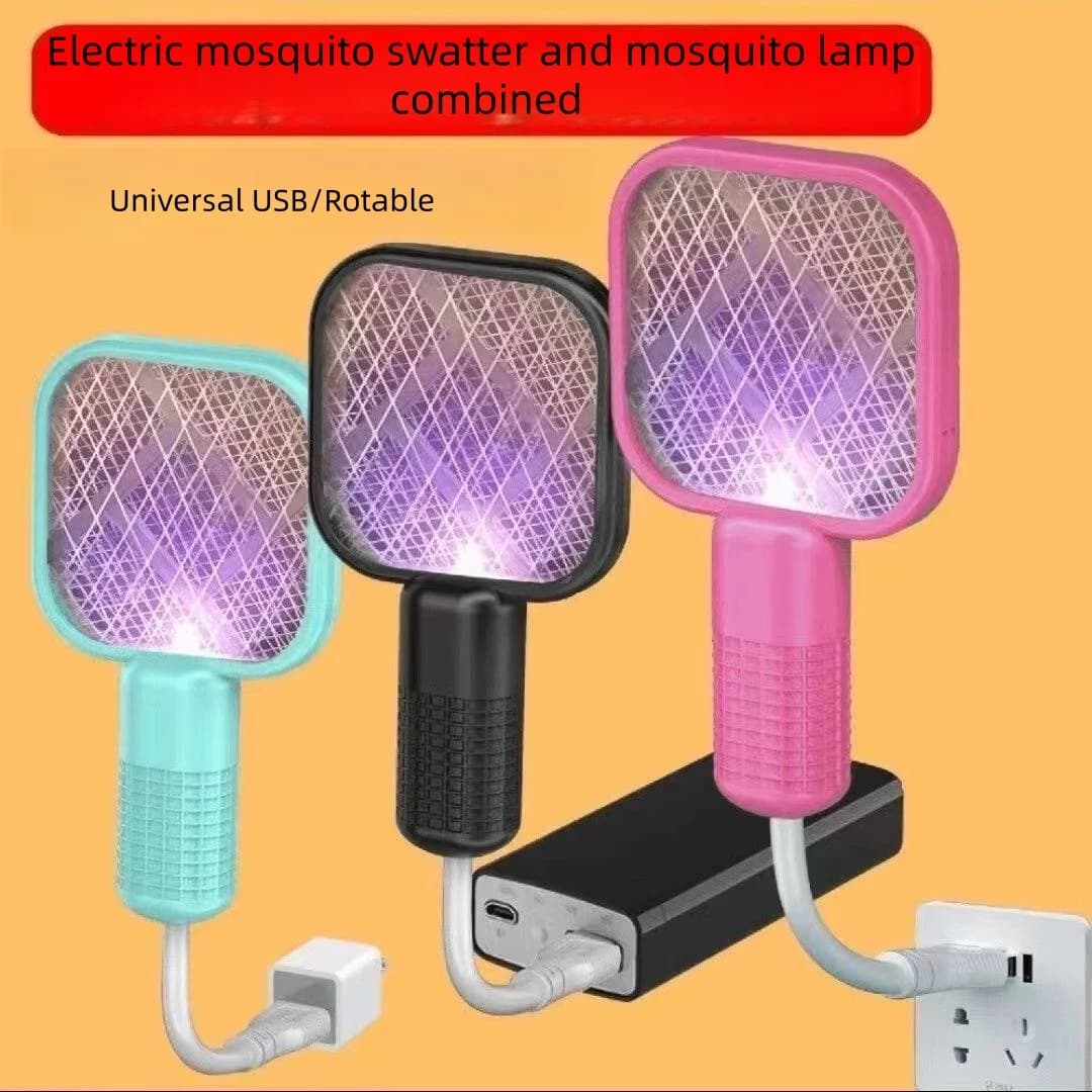 USB Plug-In Electric Mosquito Swatter; Uv Insect Killer Lamp; Home and Outdoor Pest Control; Electric Mosquito Killer for Camping; Electric Mosquito Swatter