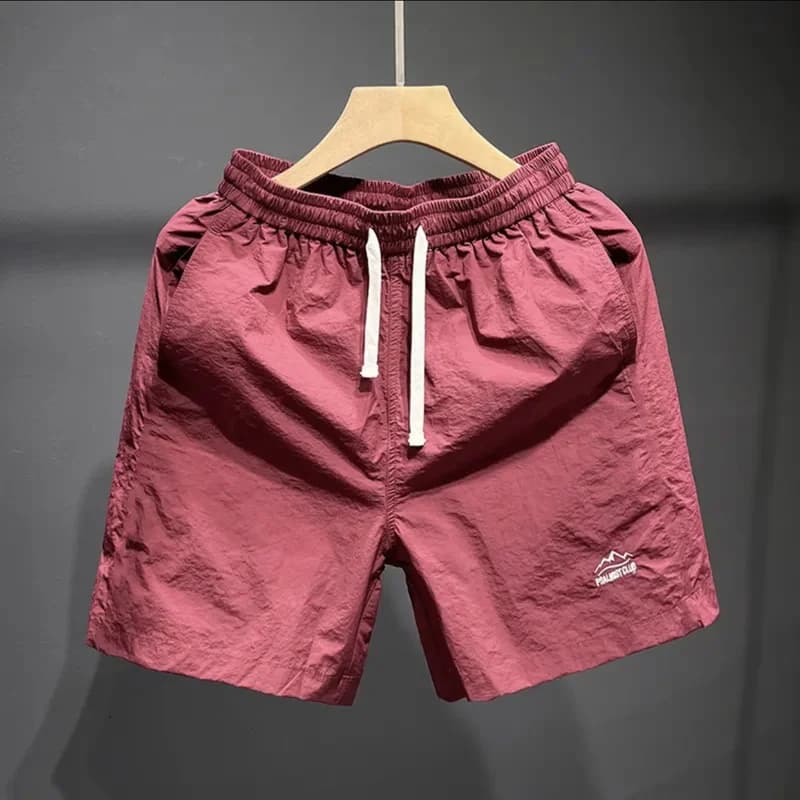 Quick Dry Men's Shorts Summer Thin American Loose Five-Quarter Sports Breathable Beach Pants Straight Leg Casual Youthwear