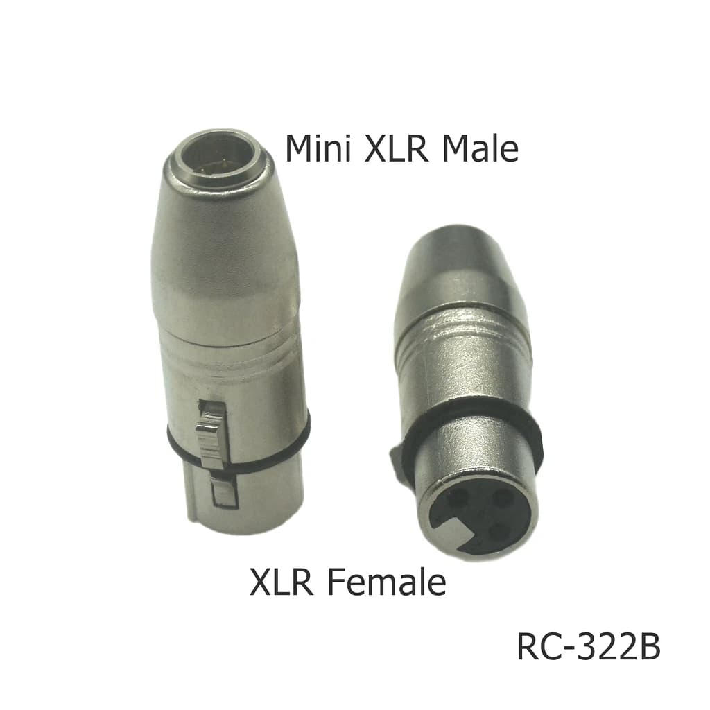 Mini XLR 3PIN maschio e femmina a XLR maschio e femmina connettore audio cavo adattatore microfono mixer registratore scheda audio