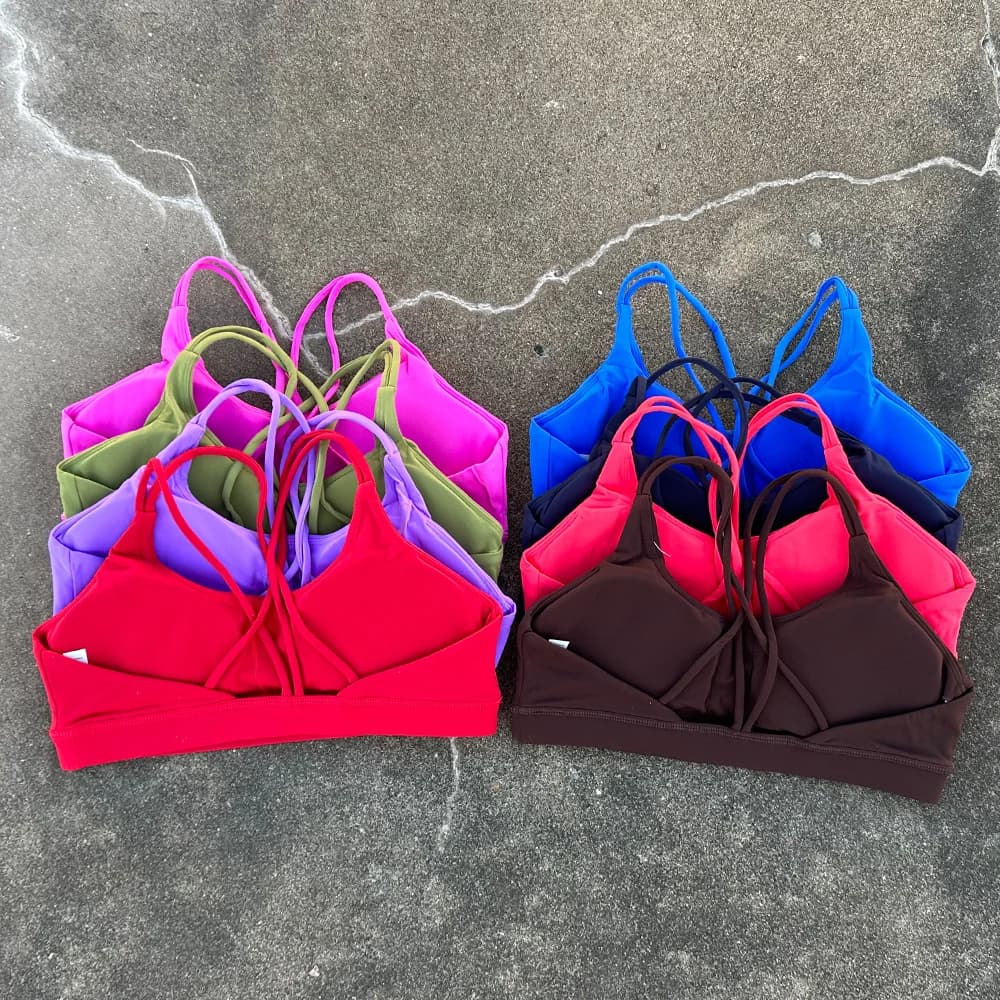 Women sports bra Top with cross strap Sports bra push up for women Yoga Gym Crop Top Fitness bra Top Sports bra Breathable bra