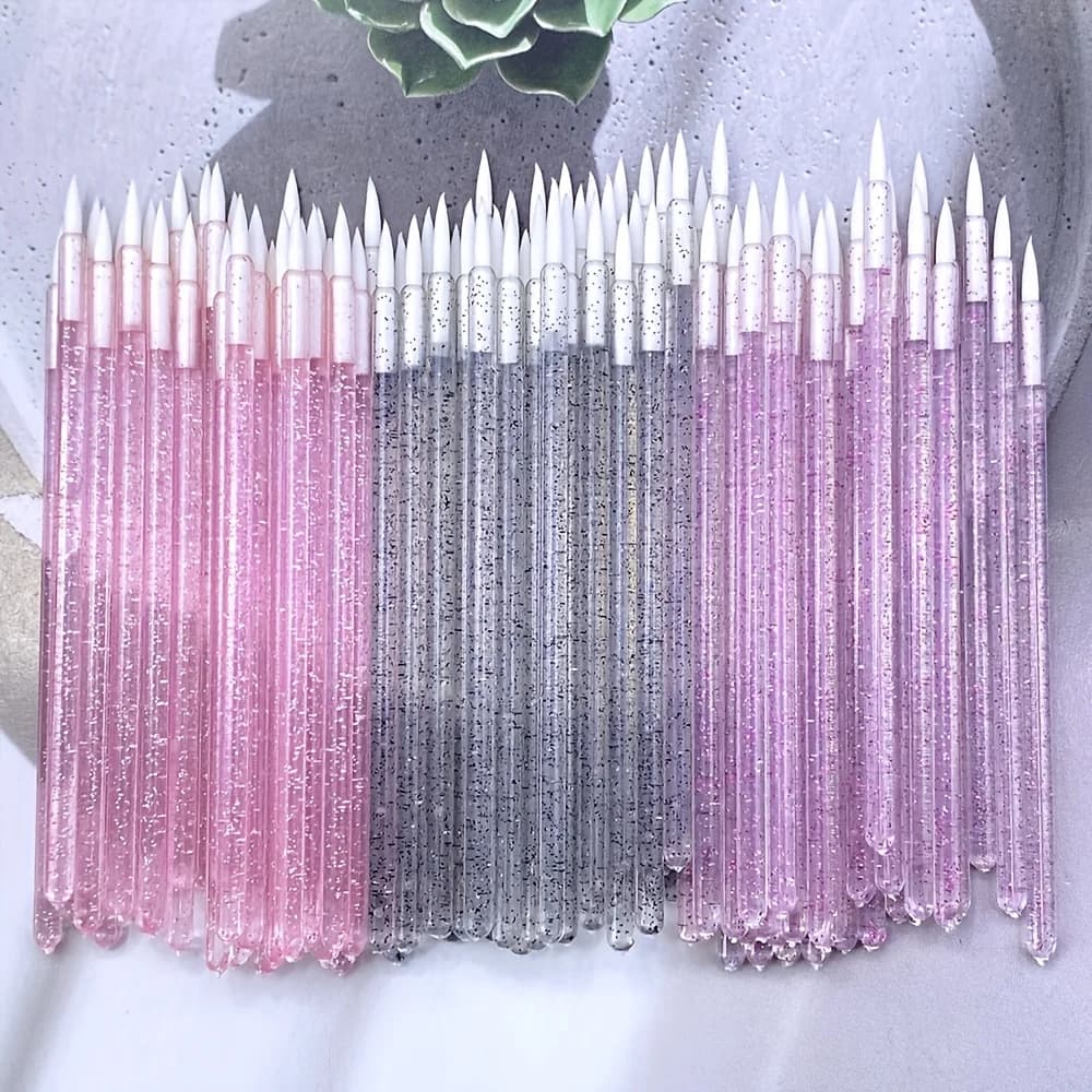 Set of 150/300 disposable applicators for makeup: Shade brushes, lip sticks, mascara, eyeliner, cotton sticks, nail art tools