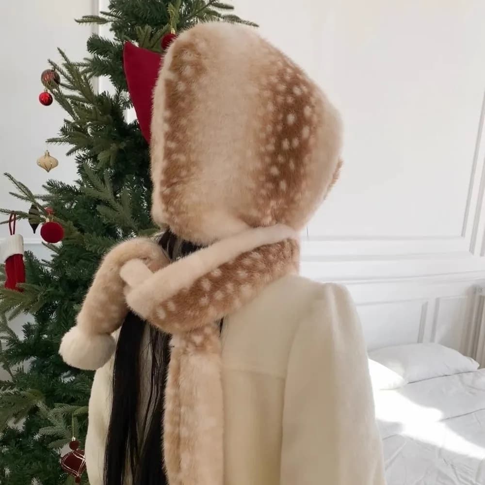 Sciarpa Invernale con Cappuccio per Donna, Protezione Collo, Spessa e Calda, Morbida e Confortevole