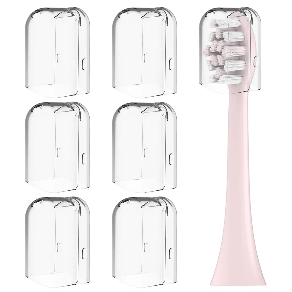 6 Pcs Dustproof Covers for Philips Sonicare Electric Toothbrush Heads, Replacement Brush Head Protective Cover Cap for Travel