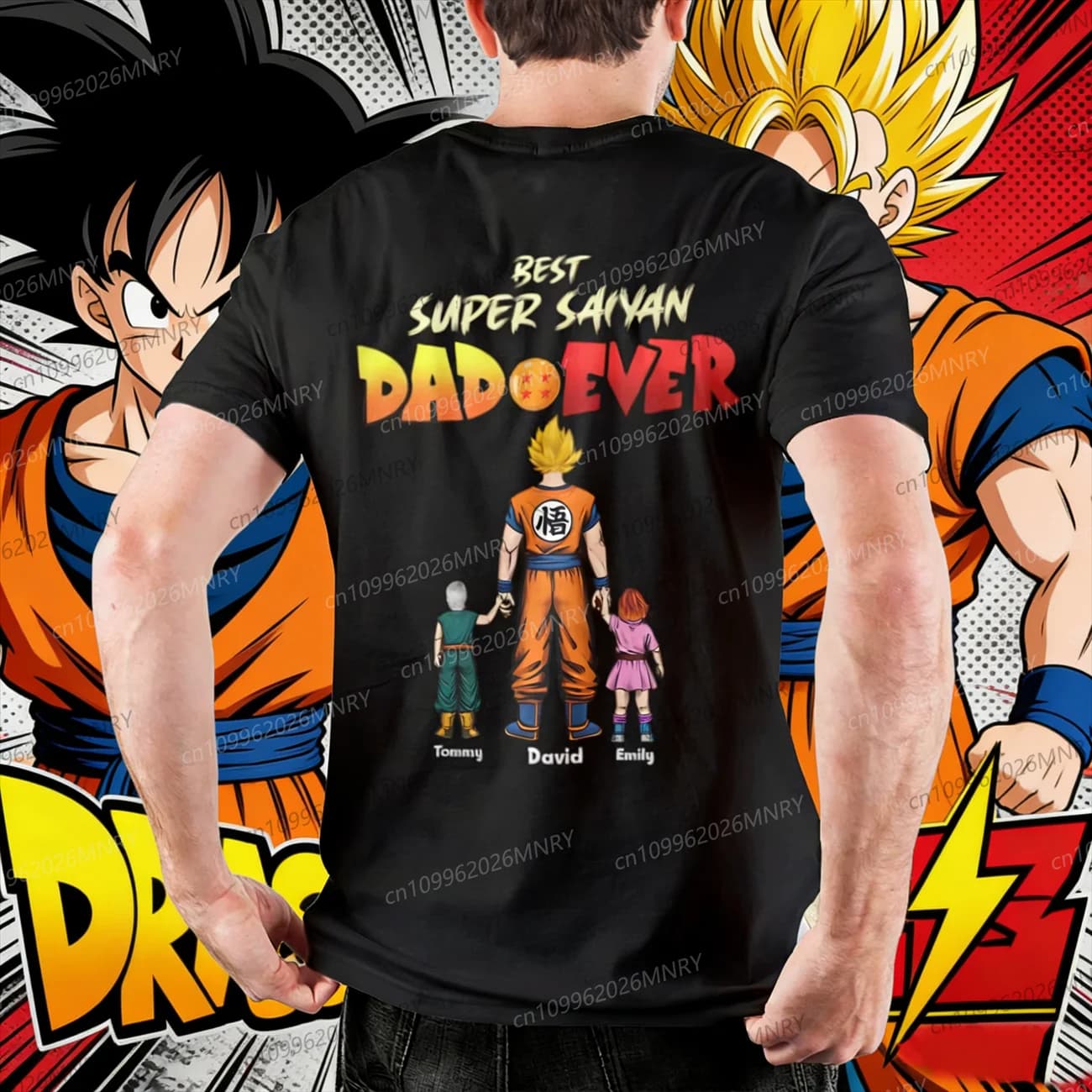 Maglietta DragonBall Daddy You Are My Favorite Super Saiyan Gohan Abbigliamento uomo Vegeta Goku Trunks Father Crewnec Abbigliamento per bambini