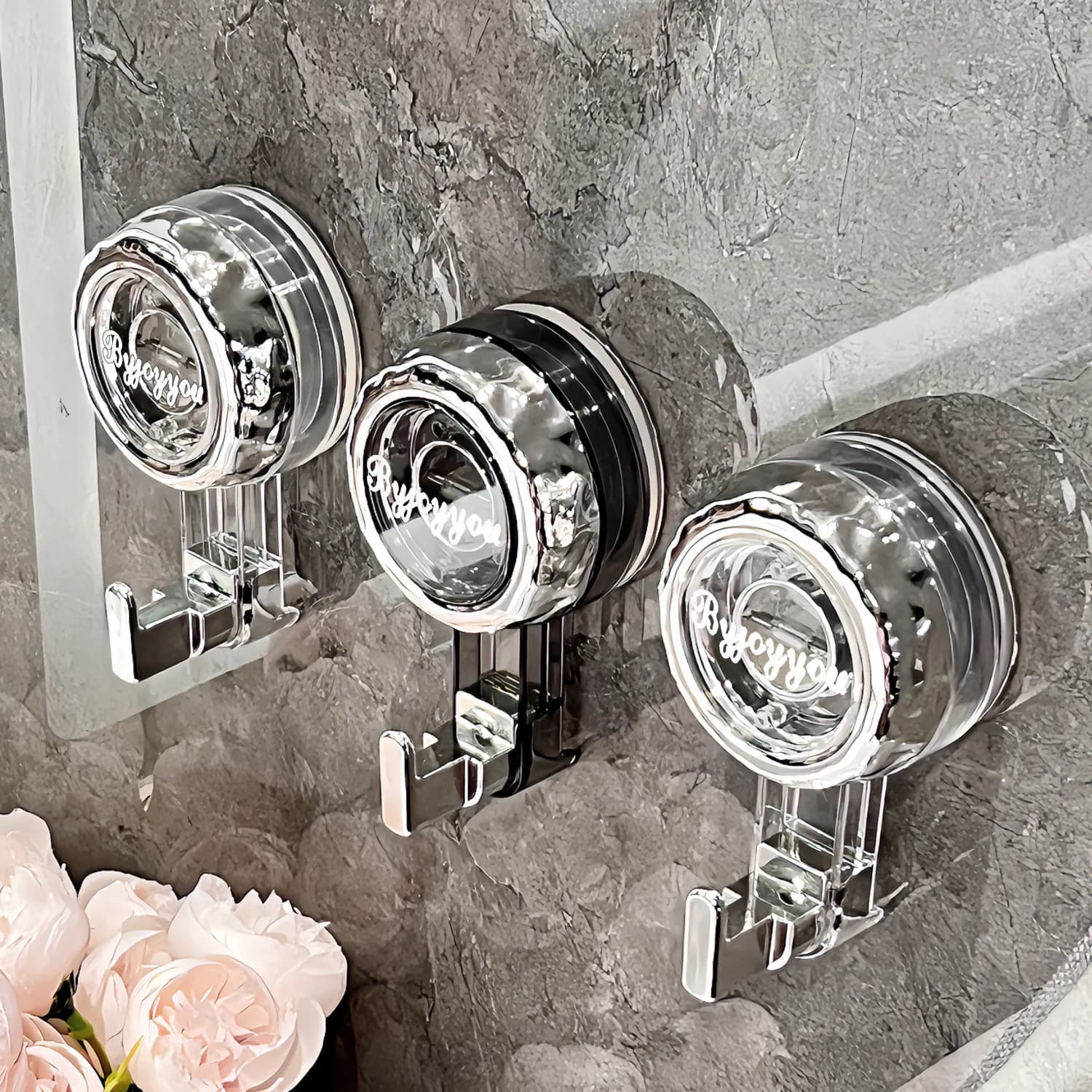 New bathroom sucker hooks without drilling robe clothes hangers door towels keys clothes bag hook organizer kitchen accessories