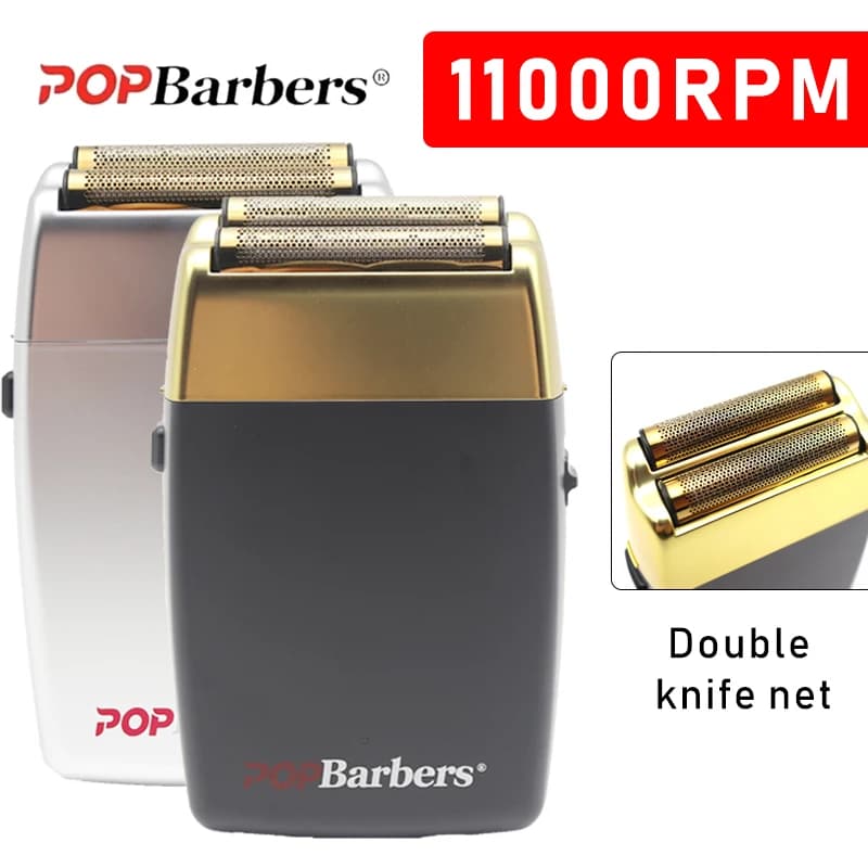 11000 RPM POP Barbieri P620 Men's Professional Electric Haircut Razor Double Lamina Razor USB Electric Shaver Hair Cutting Machine