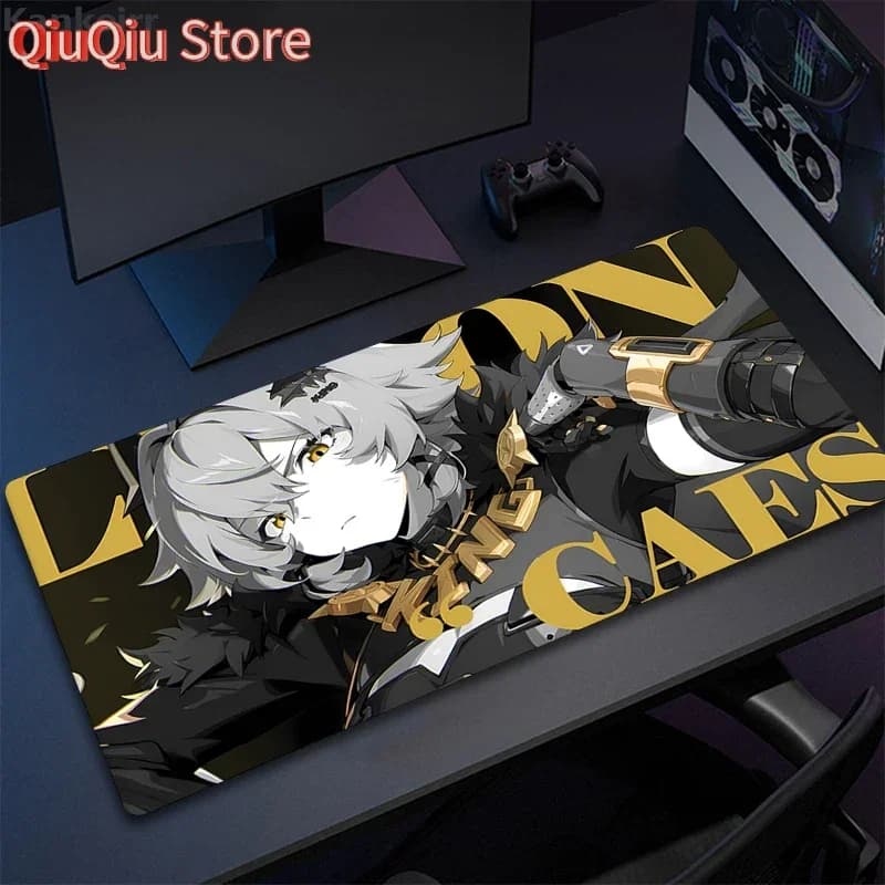Zenless Zone Zero Cesare King Burnice Bianco Zhu Yuan Anime Girl Mousepad Stampa HD Tappetino per mouse per computer Tappetino per mouse da gioco di grandi dimensioni