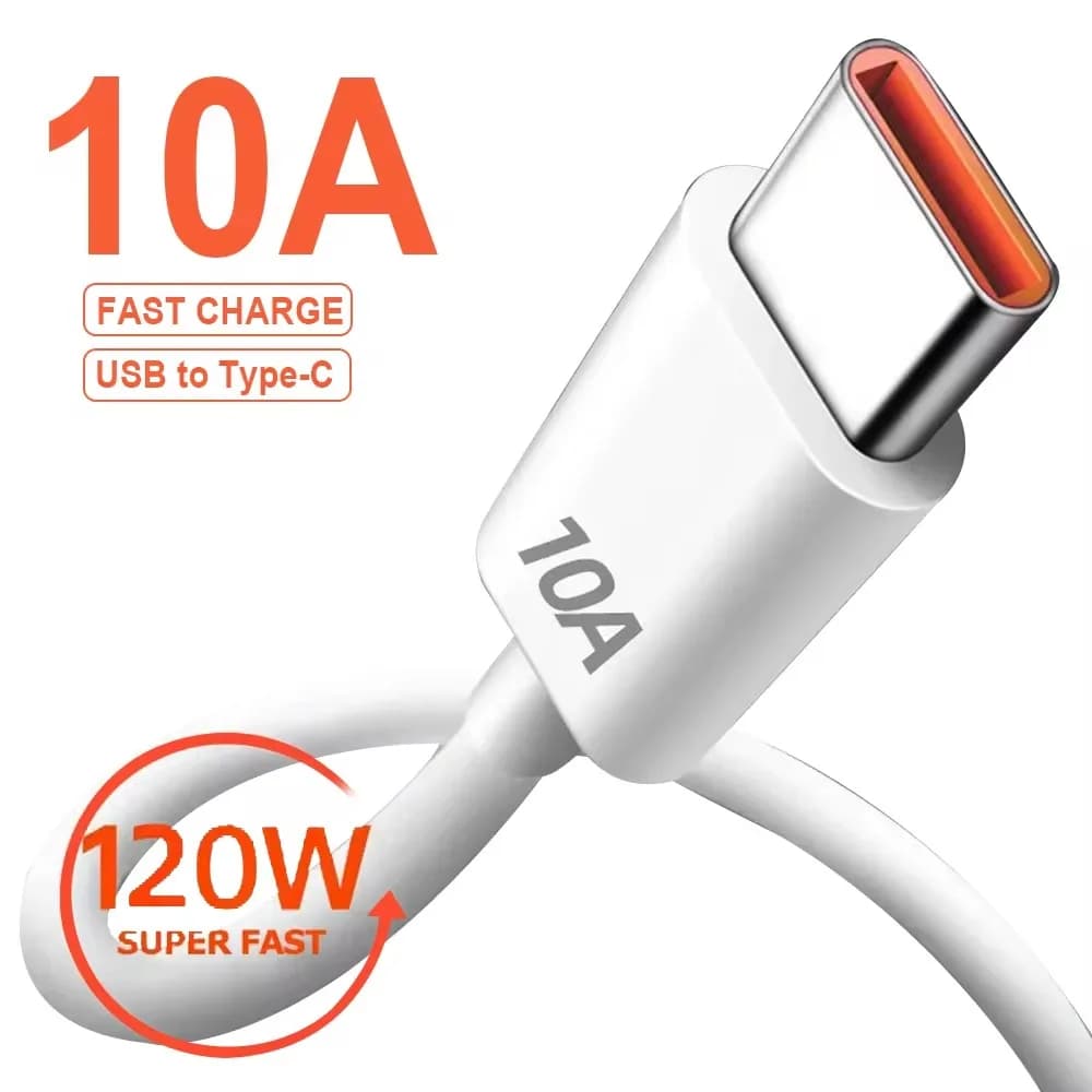 Cavo dati USB C Cavo USB tipo C 120W 10A Cavo di ricarica USB per telefono cellulare Cavo di ricarica rapido per Huawei