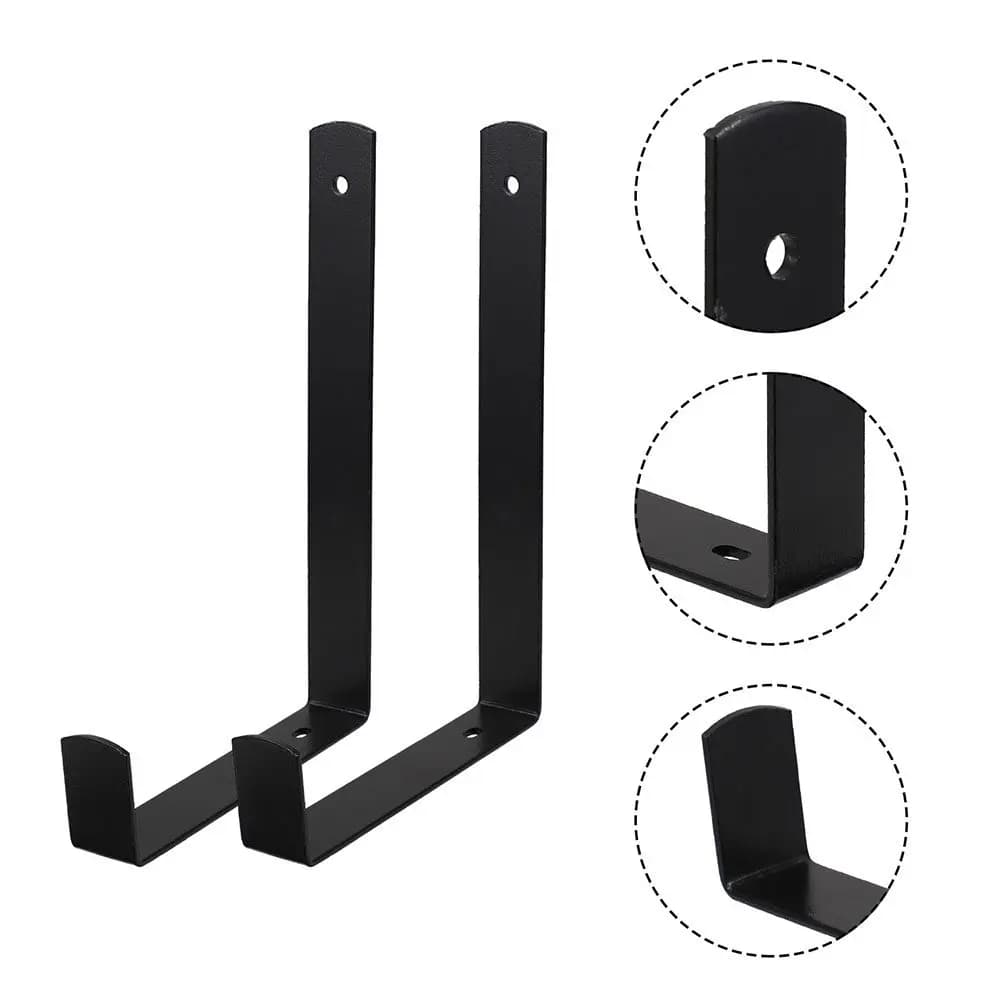 1Pair Heavy Duty Steel Flower Pot Hanger Bracket for Balcony Garden Wall Hanging Planter Hook Home Office Decorative Plant Rack