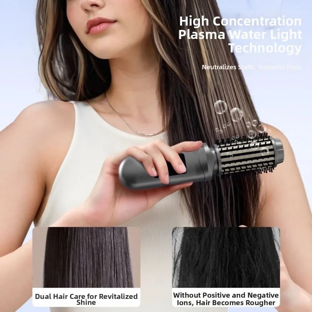 Hot Cordless Ionic Hair Straightener Brush Portable USB Rechargeable Straightener Curler Anti Damage 2 in 1 Hot Comb Hair Care