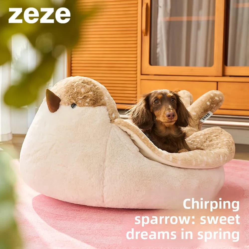 Sparrow cat bed, dog bed, small dog pet bed, warm in winter Pet nest