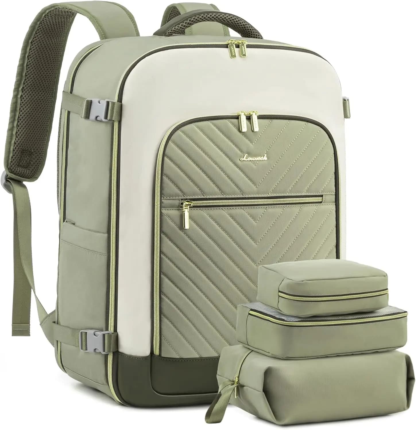 Large 40L Travel Backpack for Women, TSA Hand Bag with Laptop, Waterproof and Includes Organizing Cubes
