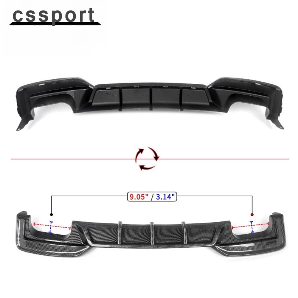 Carbon fiber rear diffuser for BMW M6 F06 F12 F13 640i 650i M-Sport