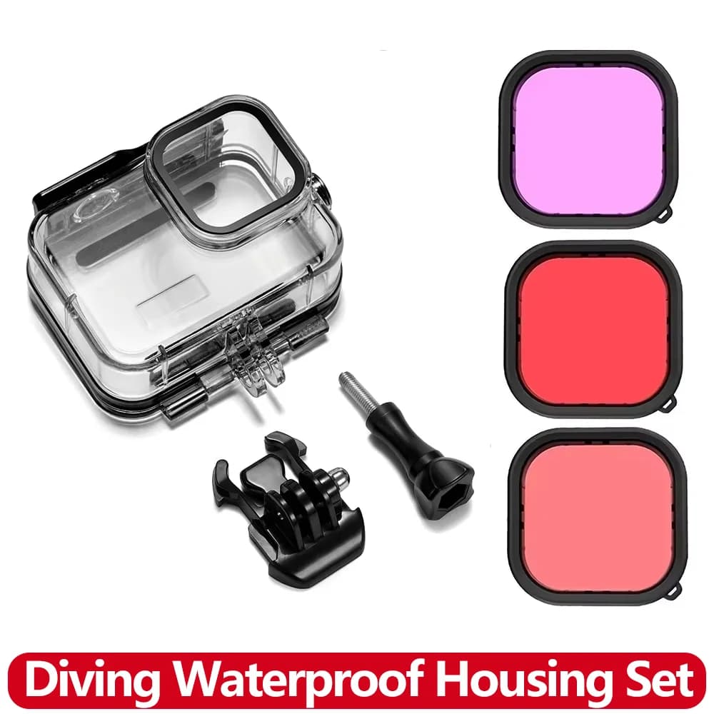 Custodia Subacquea Impermeabile 60M/196FT per Fotografia Subacquea e Snorkeling con GoPro Hero 13 12 11 10 9 Action Camera