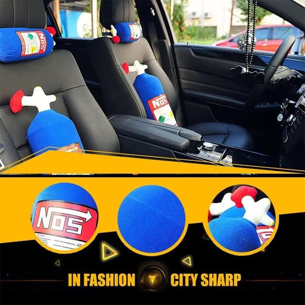 Accessories Lumbar Support Auto Neck Rest Oxide Bottle Car Seat Supports Car Neck Pillow Cat Headrest Waist Cushion