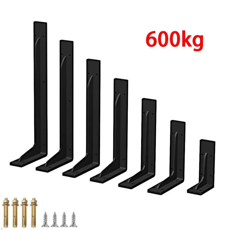 Staffa di supporto triangolare da parete portante da 600 kg, scrivania sospesa, mobile TV, divisorio fisso, portaoggetti ispessito per carichi pesanti