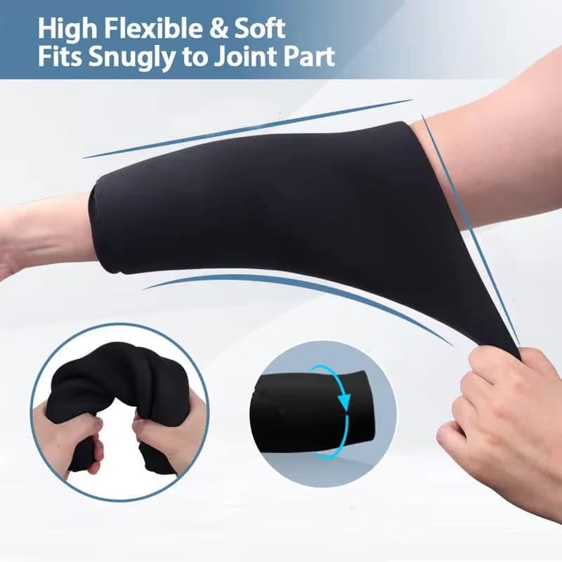 Gomito Ice Pack Hot & Cold gomito Brace Gel Ice Wrap Compression Sleeve per il gonfiore del polso dolore riduce i dolori articolari