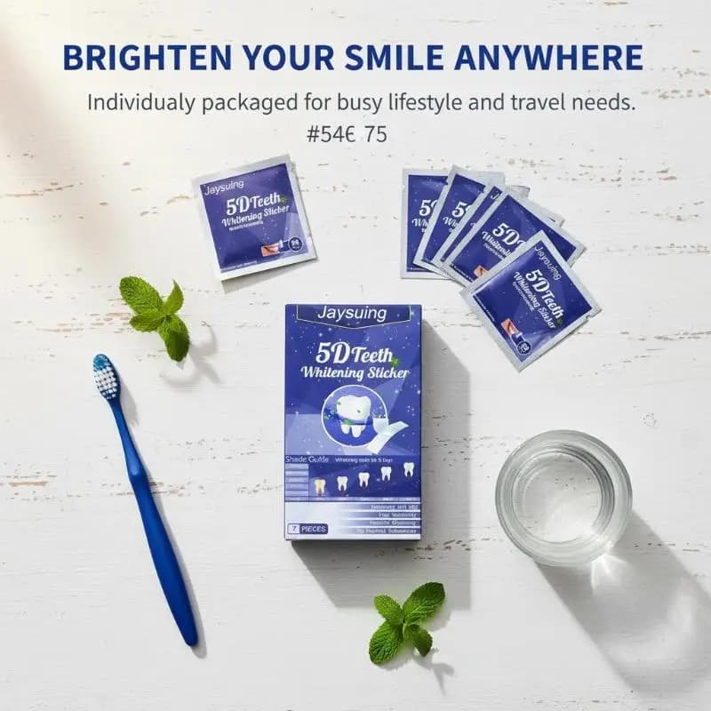 Whitening Strips for Denti 5D Gel Remove Macchie and Plate for Sensible Genghives Hygiene Oral Alito Fresh Sorriso Bright