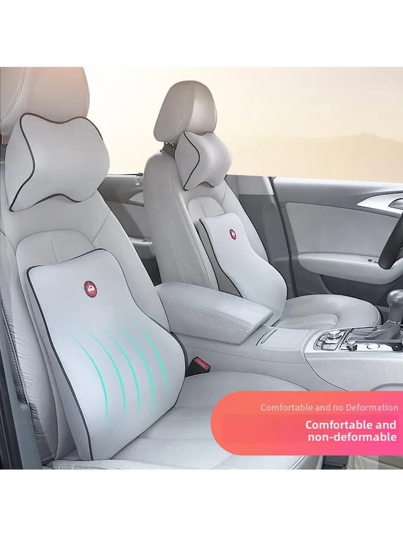Cuscino Lombare Regolabile in Memory Foam per Auto, Supporto Universale per Tutte le Stagioni