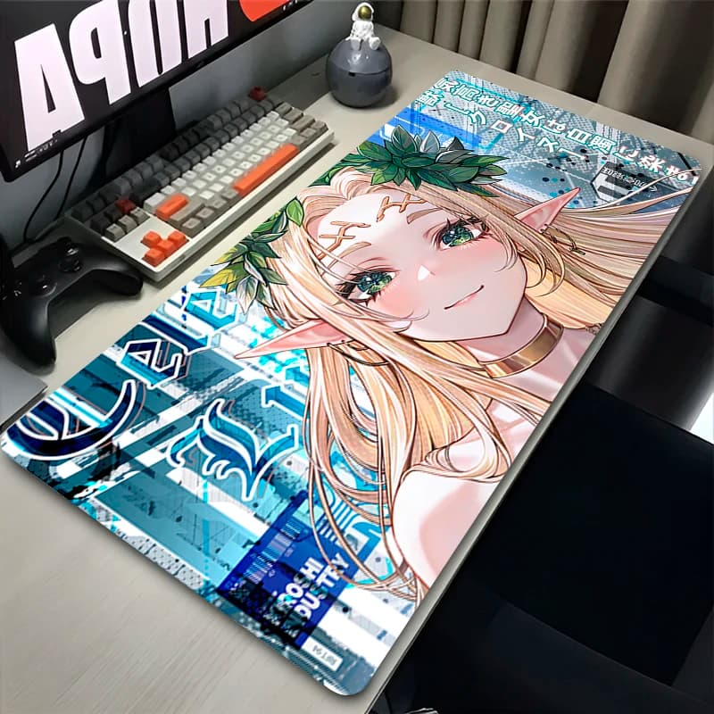 Tappetino per Mouse di Grandi Dimensioni per Gaming su PC, Mousepad con Ragazze Anime, Tappetino in Gomma per Laptop, Tappetino da Scrivania per Gamer, Tappetini per Tastiera Meccanica, Mousepad Kawaii