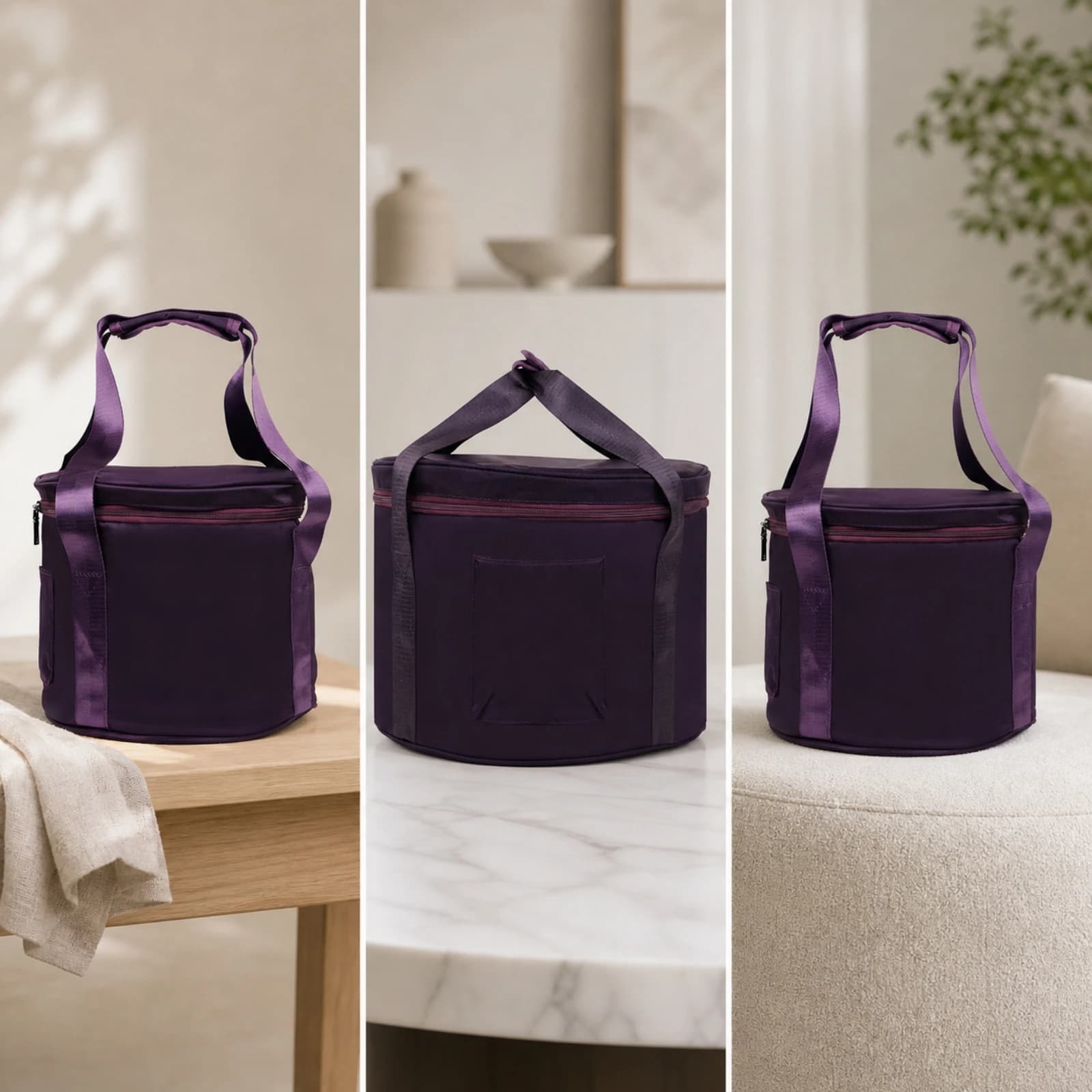 Crystal Bowl Carrying Bag Portable Singing Bowl Bag Carrying Case with Shoulder Strap Secure Carrier Lightweight