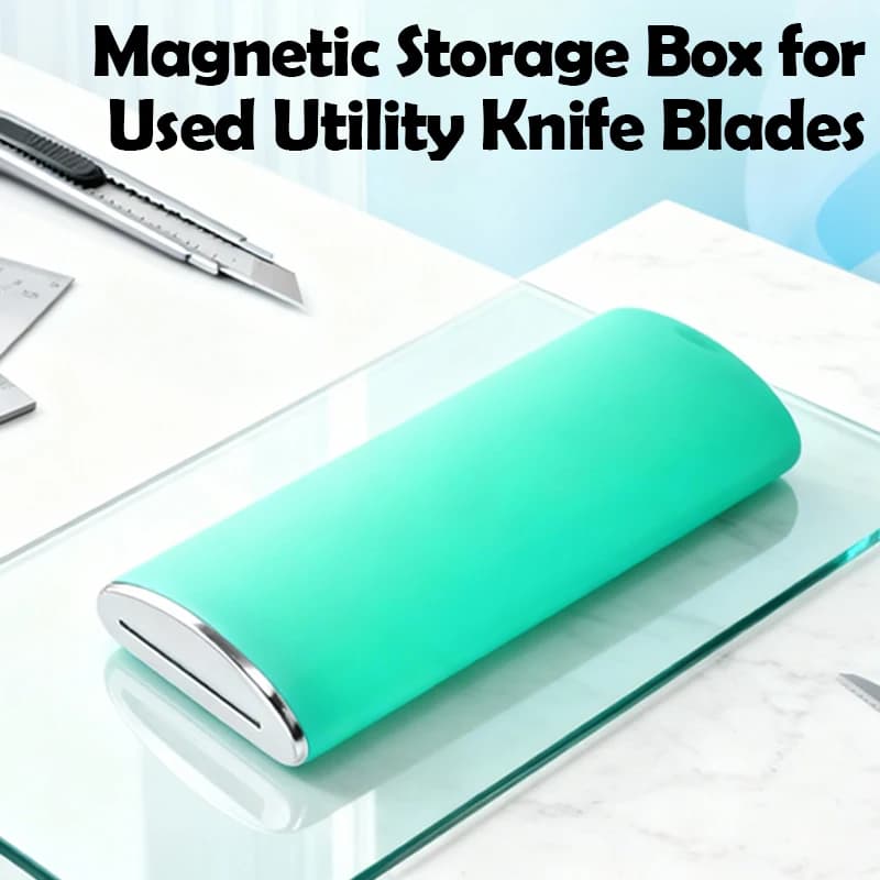 Vinyl Cutter Tools Storage Tinting Film Sticker Cut Tool Can Professional Trash Blades Disposer Knife Waste Damaged Storage Box