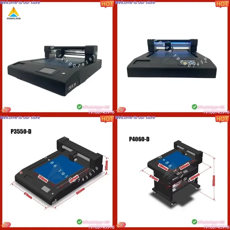 CE Certificate 3550 Dual Head Flat Bed Die Cutting Machine Creasing A3 A4 Sheet Vinyl Sticker Cutter Box Paper Plotter