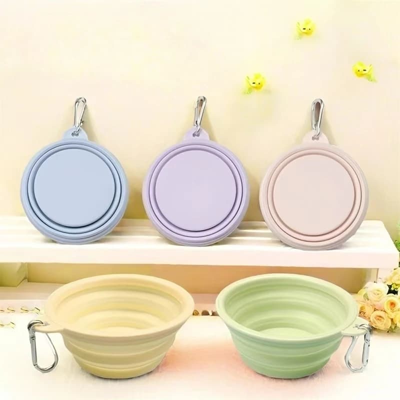 Foldable Bowl for Domestic Animals, Silicone Bowl, Bere Travel Bowl, Dog Portable Bowl, Open Drink Bowl, Dog Diet Bowl