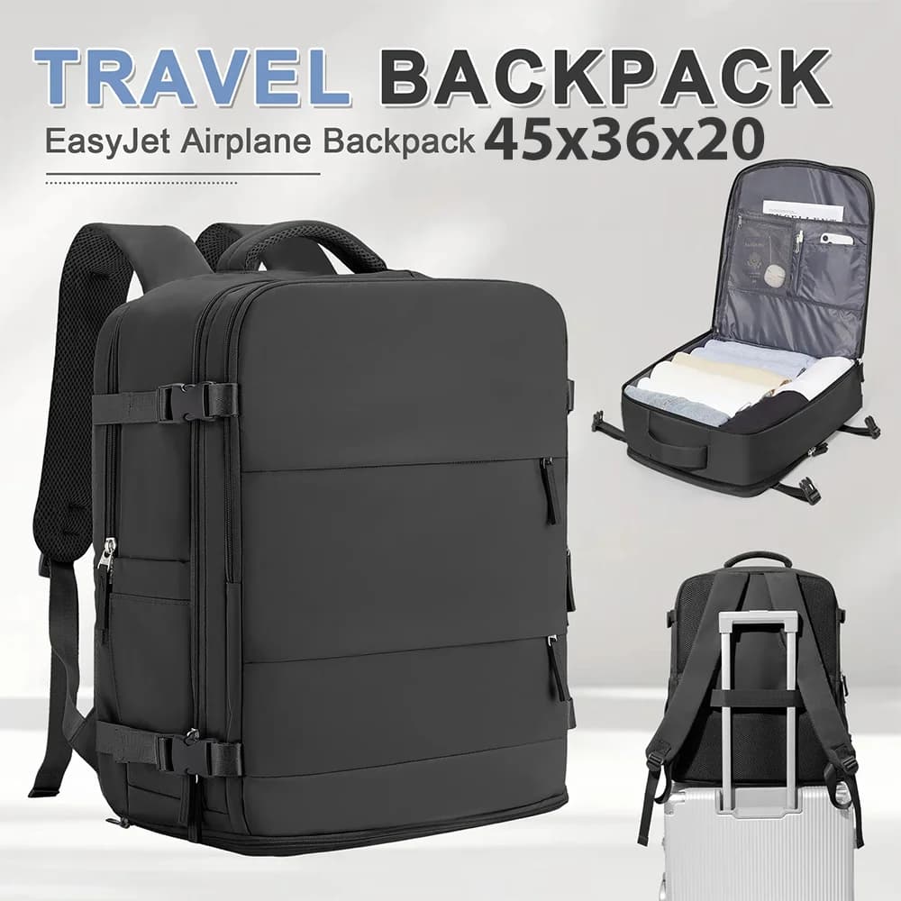 Cabina da viaggio aereo Easyjet 45x36x20 Zaino da viaggio Valigie Zaino impermeabile Cabina Bagagli Zaino antifurto per laptop