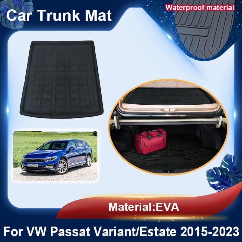 Per Volkswagen VW Passat B8 Variant Estate 2015 ~ 2023 Auto Baule Posteriore Tappetini Cargo Boot Tappeto Pavimento EVA Vassoio Liner Accessori Auto