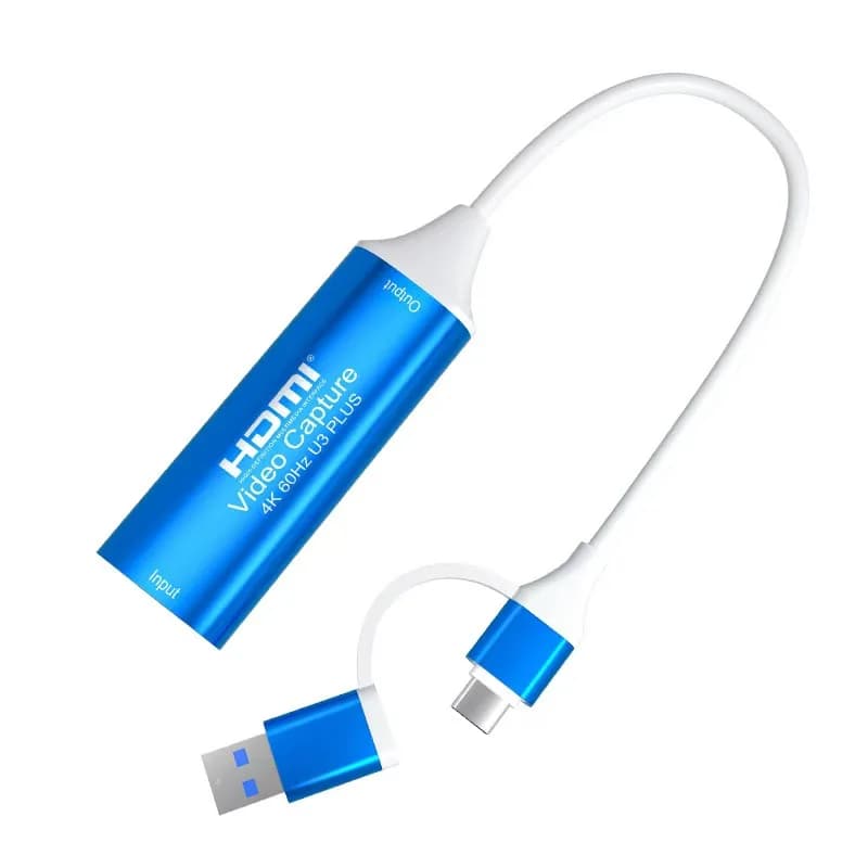 Scheda di acquisizione video USB 3.0 4K @ 60Hz a scatola di registrazione video di tipo C Grabber di gioco 2160P per Switch Xbox PS4/5 PC Streaming live per HDMI