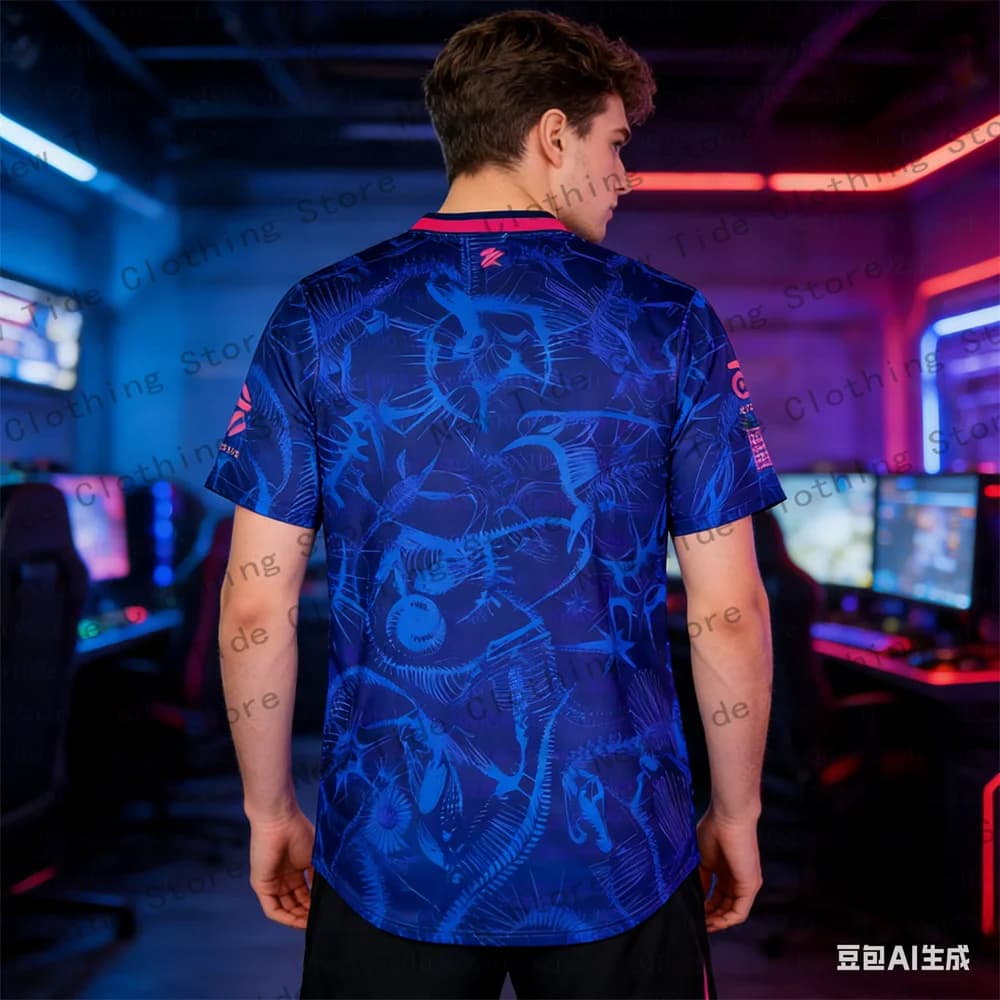 Nuova Serie 2026 Paper Rex DinoGlitch Jersey Uniforme Esports Club PRX T-shirt Moda Uomo F0RSAKEN Streetwear