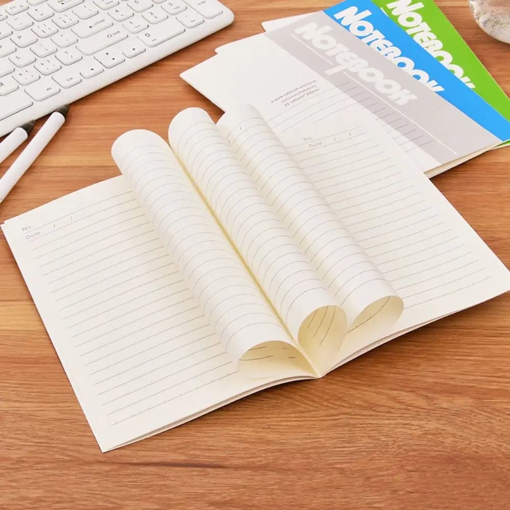 Quaderno A5 con Copertina Morbida Colorata, Planner con Pagine a Righe, Blocco Note per Scuola, Diario con Copertina Rigida per Uso Aziendale