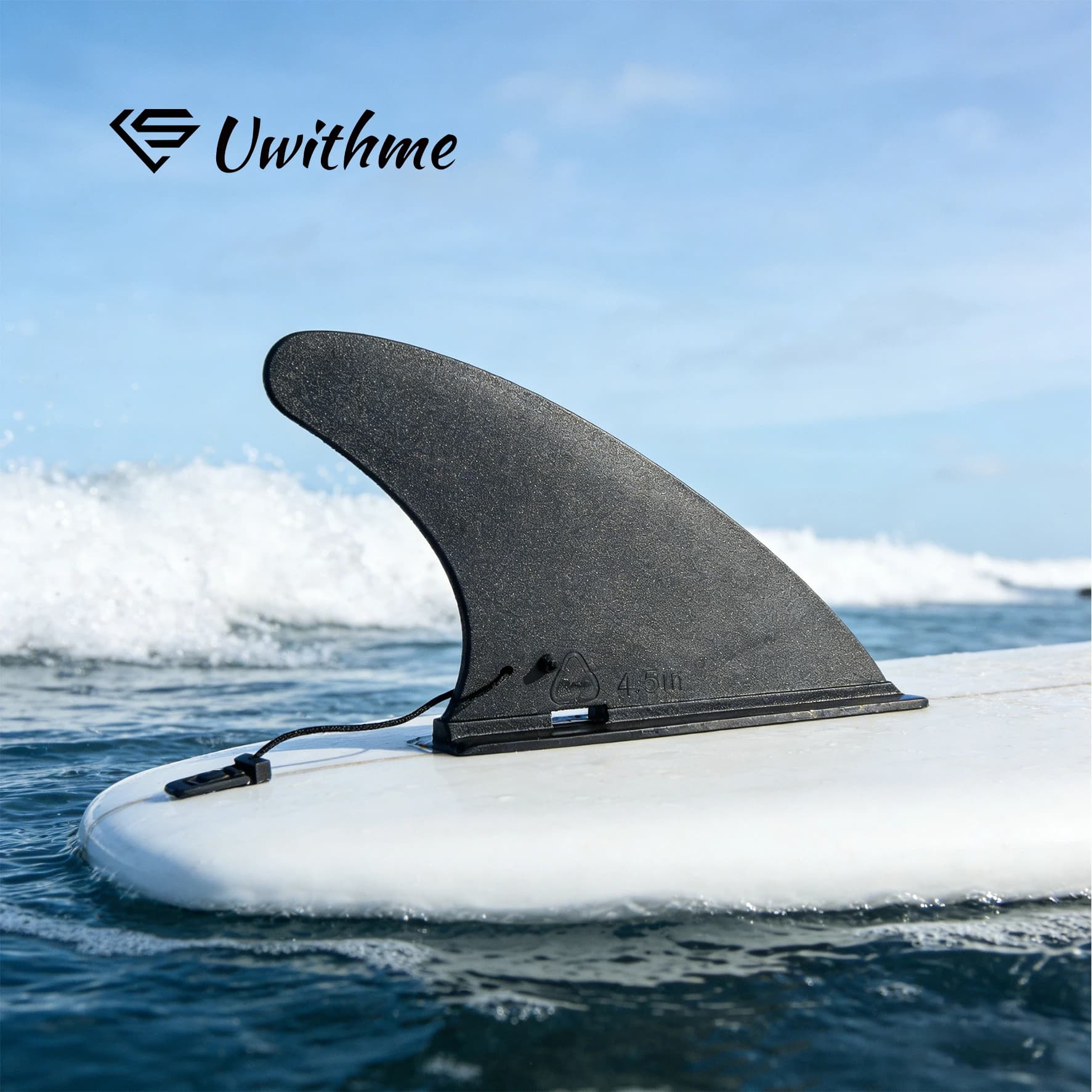 9-4. 5 pollice Paddle Board Fin staccabile Longboard Pinna protettiva Tavola da surf coda Pinna Stand Up Bordo Pinna per lungo bordo Tavola da surf